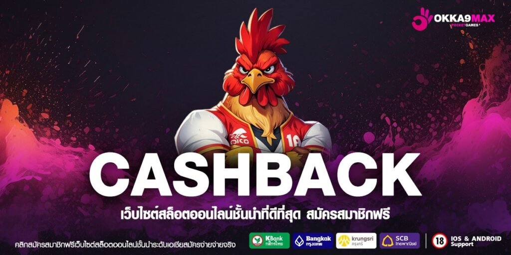 CASHBACK เว็บยอดนิยม แตกดีมาก ทำเงินดีสุด ไม่มีการโกง